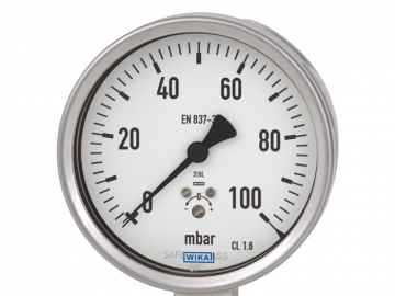 632.50, 633.50膜盒式壓力表，不銹鋼材質(zhì)