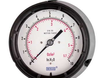 612.34, 632.34, 633.34膜盒式壓力表，銅合金或不銹鋼材質(zhì)