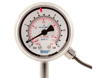 230.15波登管壓力表，不銹鋼材質(zhì)