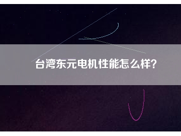 臺(tái)灣東元電機(jī)性能怎么樣？