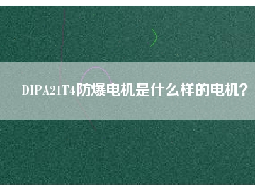 DIPA21T4防爆電機(jī)是什么樣的電機(jī)？