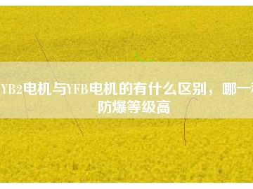 YB2電機(jī)與YFB電機(jī)的有什么區(qū)別，哪一種防爆等級(jí)高