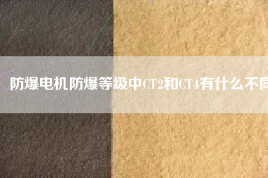 防爆電機(jī)防爆等級中CT2和CT4有什么不同 防爆電機(jī)防爆等級中CT2和CT4有什么不同